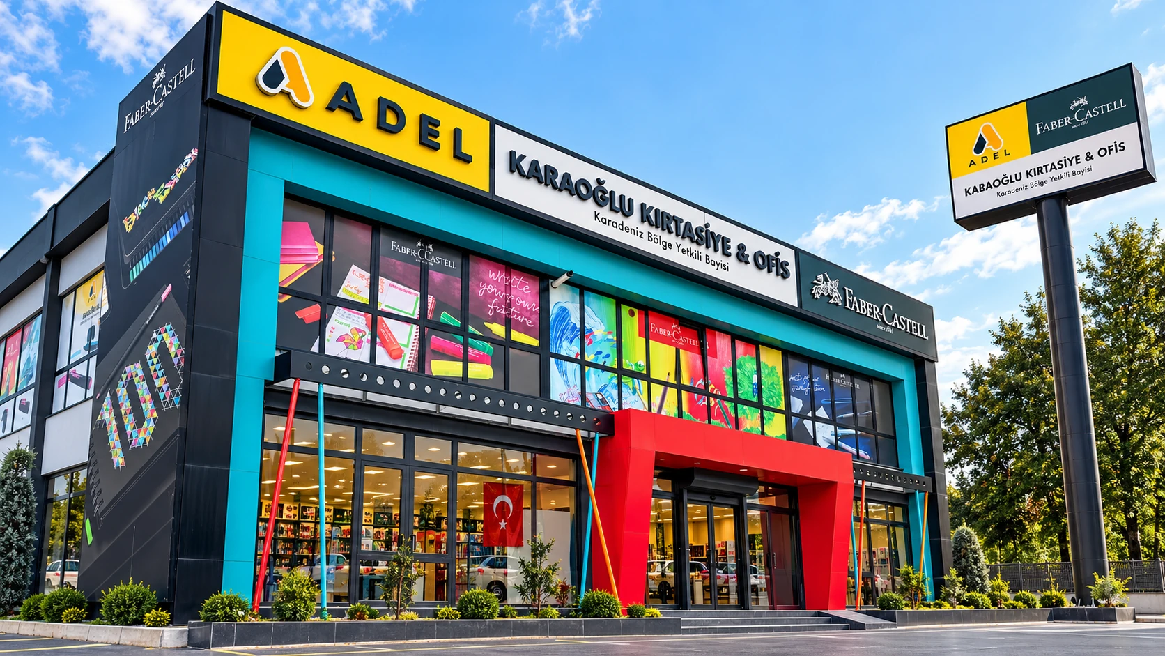Karaoğlu Kırtasiye Samsun İlkadım mağazası dış cephe